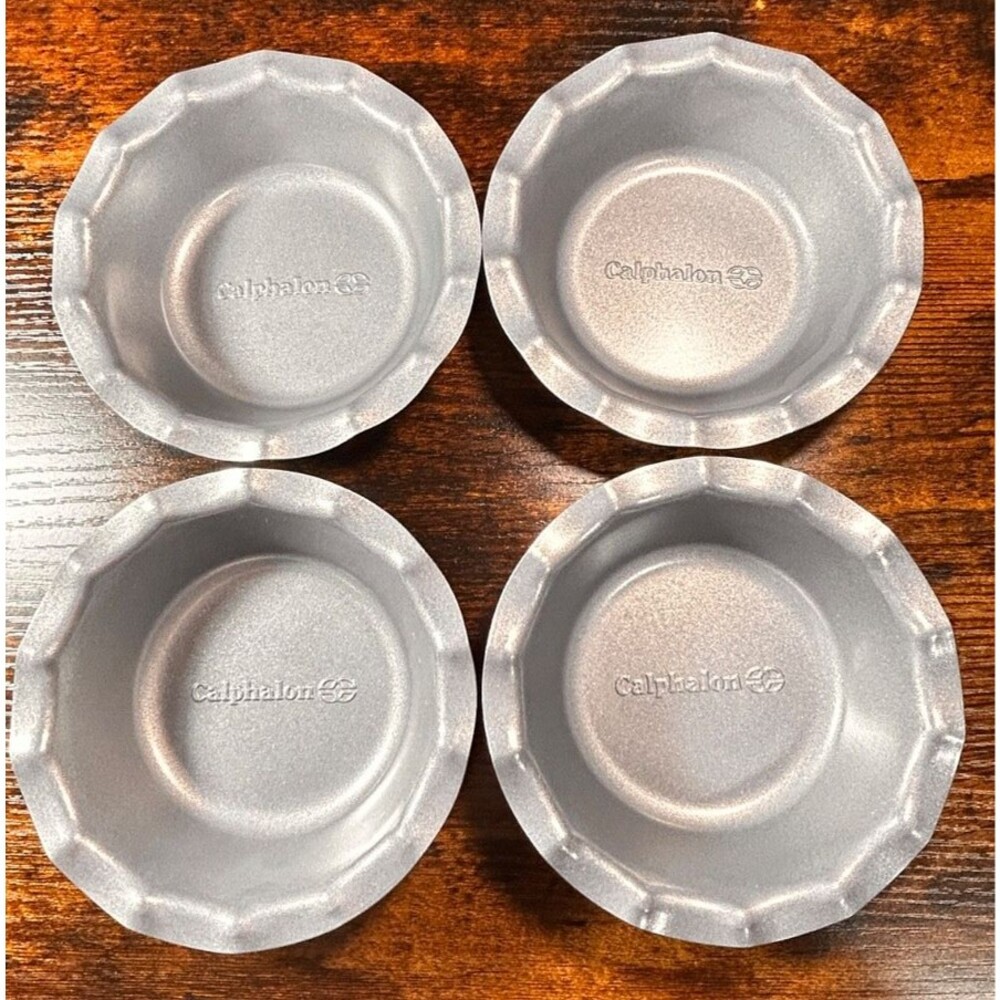 Calphalon Non-Stick 5 Inch Round Individual Mini Pie Pan - Set of 4